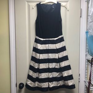 Black and White Striped Dress